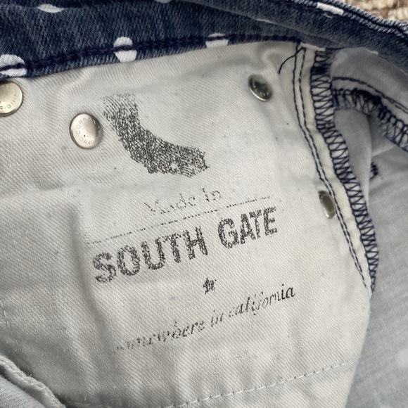 AG Adriano Goldschmied The Stevie Ankle Straight Leg Polka Dot Jeans, 28R - Picture 8 of 14